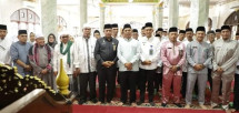 Jelang Musim Haji, Pj.Bupati Herman Buka Bimbingan Manasik Haji gabungan di Kecamatan Keritang