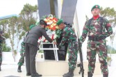 HUT TNI ke-78,Dandim 0314/Inhil Ziarah dan Tabur Bunga di Makam Pahlawan Tembilahan