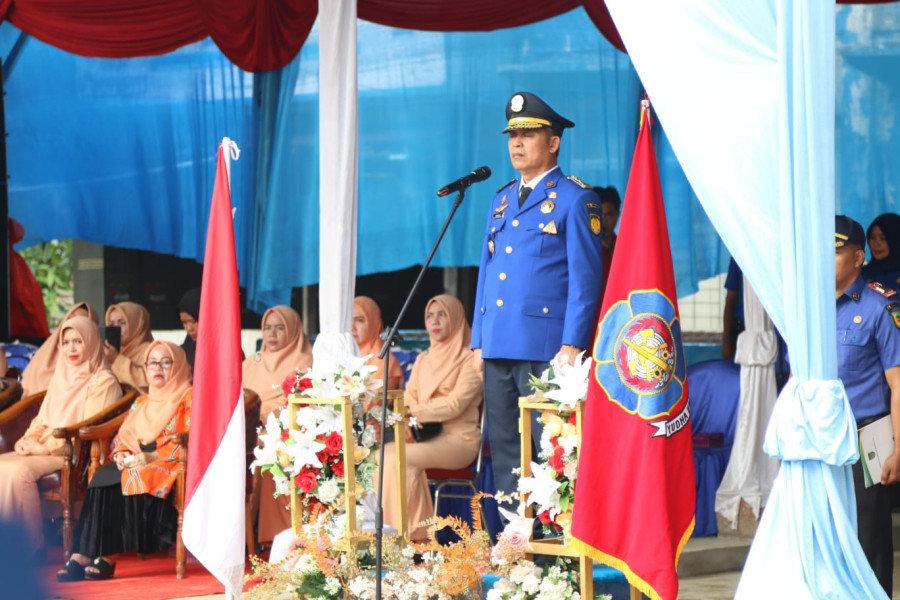 Pj Bupati Inhil Herman Pimpin Upacara HUT Damkar Ke-105 Tahun 2024